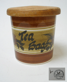 1960sTONI RAYMOND TEA BAGS STORAGE JAR