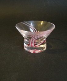 CAITHNESS GLASS CHARISMA TEALIGHT / CANDLE HOLDER