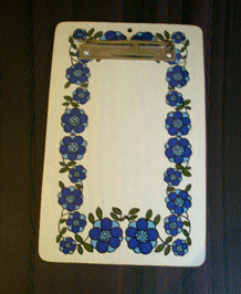 TAUNTON VALE BLUE FLOWER POWER CLIP BOARD