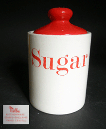     VINTAGE MELBA KITCHENWARE SUGAR STORAGE JAR
