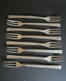 VINERS STUDIO STAINLESS STEEL FORKS DESIGNED BY GERALD BENNEY X8