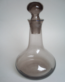 CAITHNESS GLASS LYBSTER DECANTER DESIGNED BY COLIN TERRIS IN 1972BY