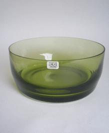 CAITHNESS STROMA FRUIT BOWL (4007) IN MOSS GREEN (1970)