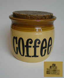  1970s T.G. GREEN  COFFEE STORAGE JAR