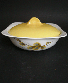 MIDWINTER PUSSY WILLOW LIDDED SERVING DISH
