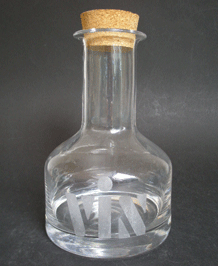        DARTINGTON  GLASS WINE ( VIN ) CARAFE/DECANTER DESIGNED BY FRANK THROWER 1971