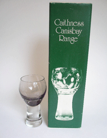                         CAITHNESS GLASS CANISBAY BOXED WINE GOBLETS DESIGNED BY COLIN TERRIS