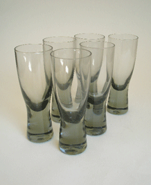 HOLMEGAARD CANADA PORT / SHERRY GLASSES (x6) DESIGNED BY PER LUTKEN