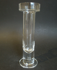 VINTAGE DARTINGTON GLASS HOLLOW CANDLEHOLDER (FT141) DESIGNED BY FRANK THROWER IN 1971