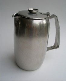 OLD HALL CONNAUGHT (1960s)  STAINLESS STEEL TWO PINT COFFEE / WATER POT