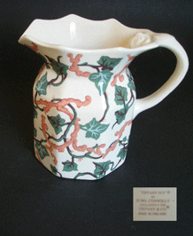                    VINTAGE TIFFANY IVY JUG DESIGNED BY SYBIL CONNOLLY FOR TIFFANY & Co